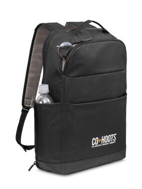 Gemline Black Slim Lightweight Work Mobile Office Laptop Backpack